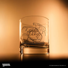 Load image into Gallery viewer, Dungeons &amp; Dragons x Dragon&#39;s Milk Origin Mead Cask Rocks Glass
