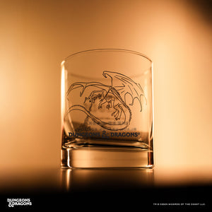 Dungeons & Dragons x Dragon's Milk Origin Mead Cask Rocks Glass