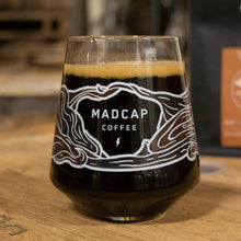 Load image into Gallery viewer, Custom Dragon&#39;s Milk Reserve Madcap Coffee 2024 Glass
