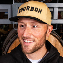 Load image into Gallery viewer, Dragon&#39;s Milk Bourbon Tan &amp; Black Flat Bill Hat
