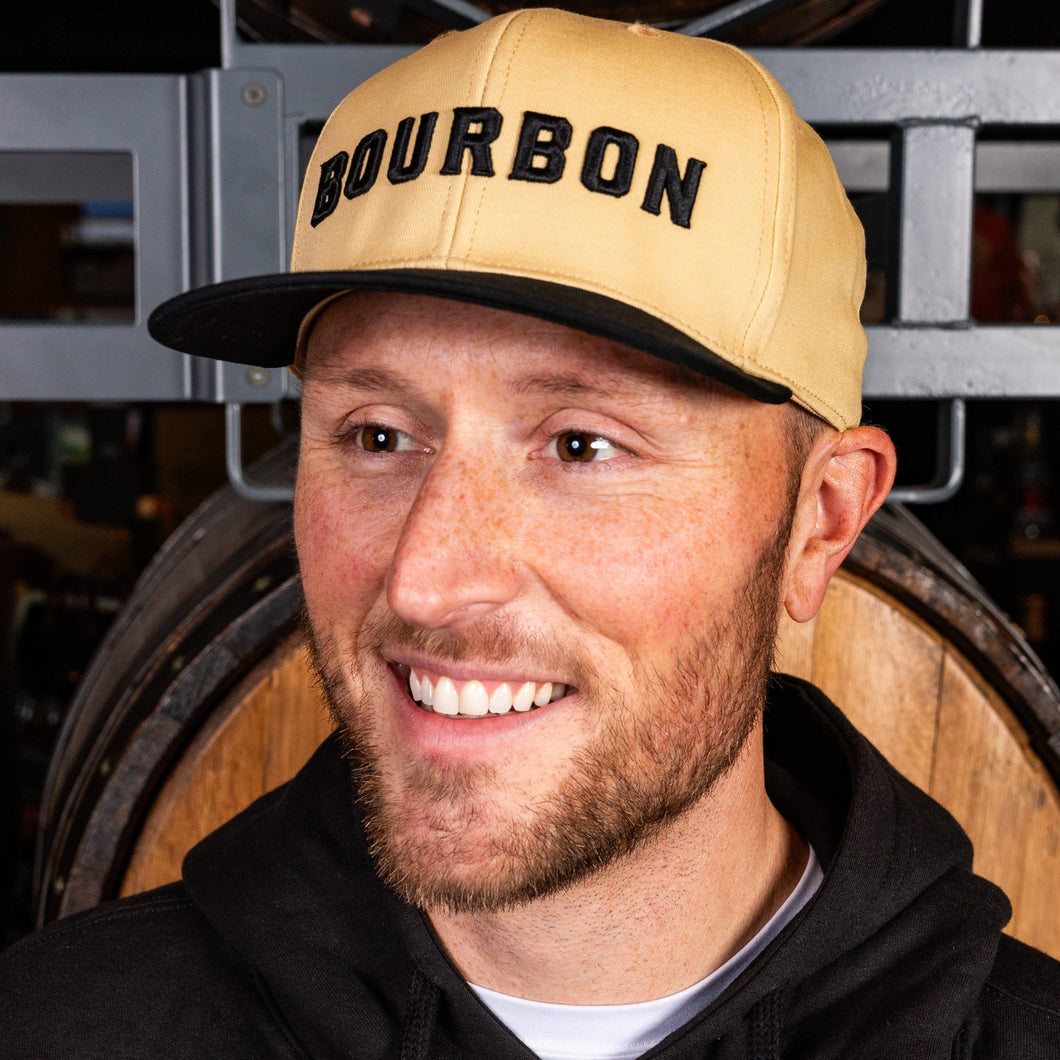 Dragon's Milk Bourbon Tan & Black Flat Bill Hat