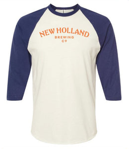 New Holland Brewing Co. Raglan White/Blue