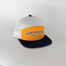 Load image into Gallery viewer, New Holland Brewing Co. Orange, Blue, and White hat.
