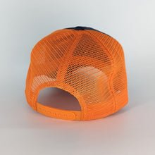 Load image into Gallery viewer, Tangerine Space Machine Trucker Hat

