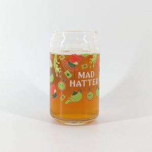 Mad Hatter 16oz Beer Glass