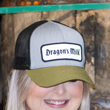 Load image into Gallery viewer, Dragon&#39;s Milk Patch Gray/Olive Hat
