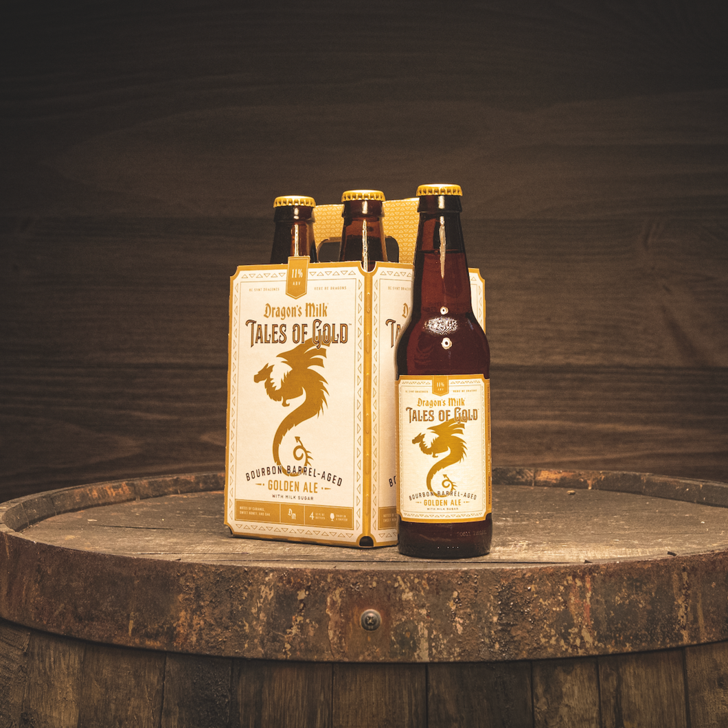Dragon's Milk Tales of Gold Bourbon Barrel-Aged Golden Ale (4-pack)