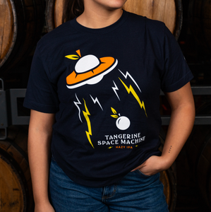 Tangerine Space Machine Spaceship Tee