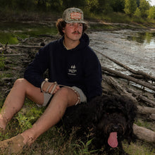 Load image into Gallery viewer, Walleye Run Whiskey Camo Trucker Hat
