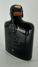 Load image into Gallery viewer, Walleye Run Whiskey Black Ceramic Flask
