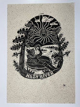Load image into Gallery viewer, SALE - Hazy River Wood Cut Print
