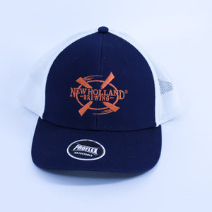 SALE - Navy/Orange Windmill Logo Trucker Hat