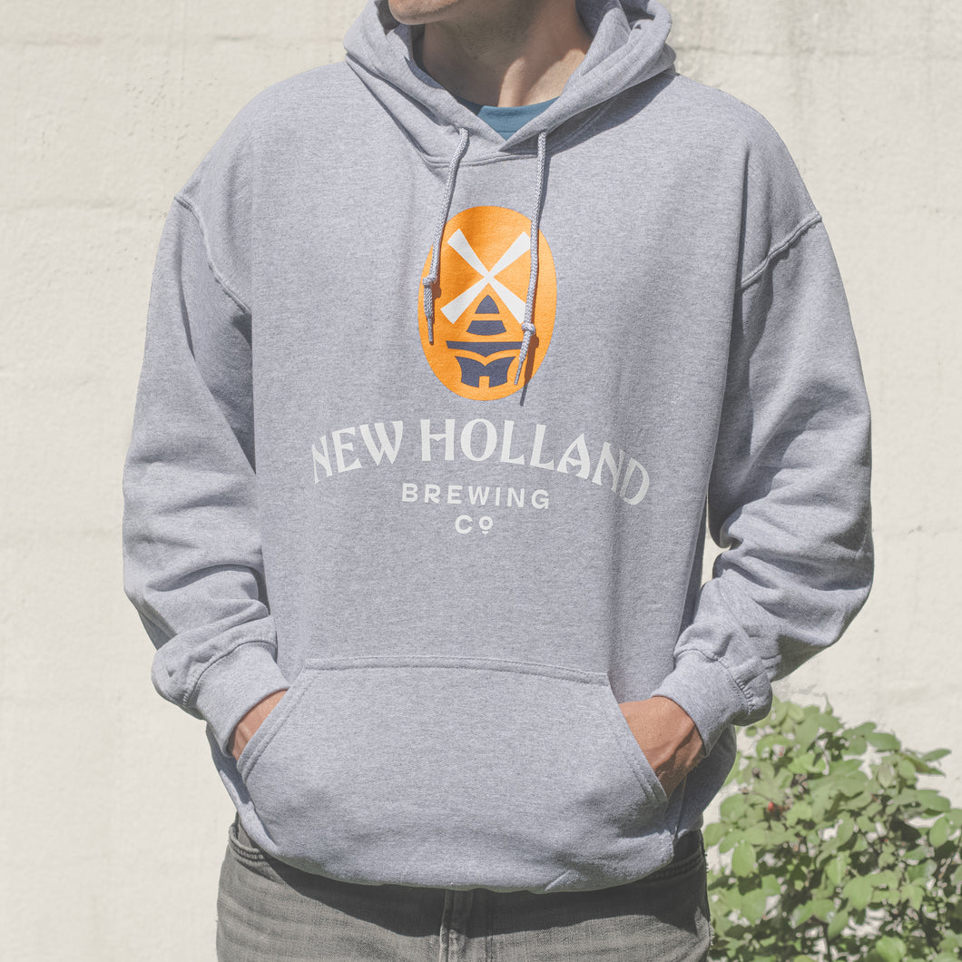 New Holland Brewing Co. Grey Hooded Sweatshirt