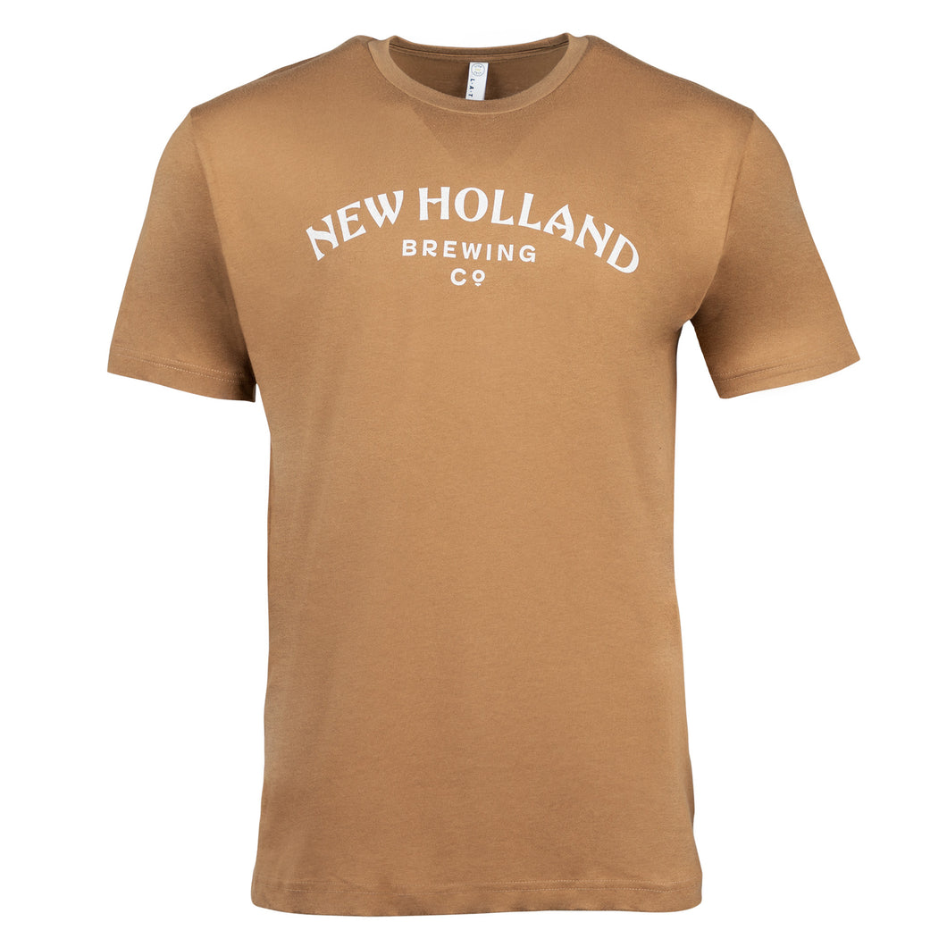 SALE - New Holland Wordmark T-shirt Brown
