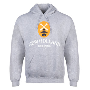 New Holland Brewing Co. Grey Hooded Sweatshirt